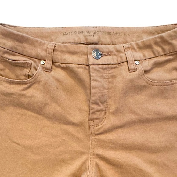 Chico's The So Slimming Girlfriend Ankle Jeans Size 0 (US 4R) in Camel - Picture 3 of 9